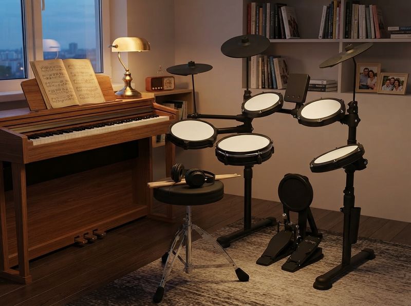 Electric Drum Set MTC20 module and mesh pads