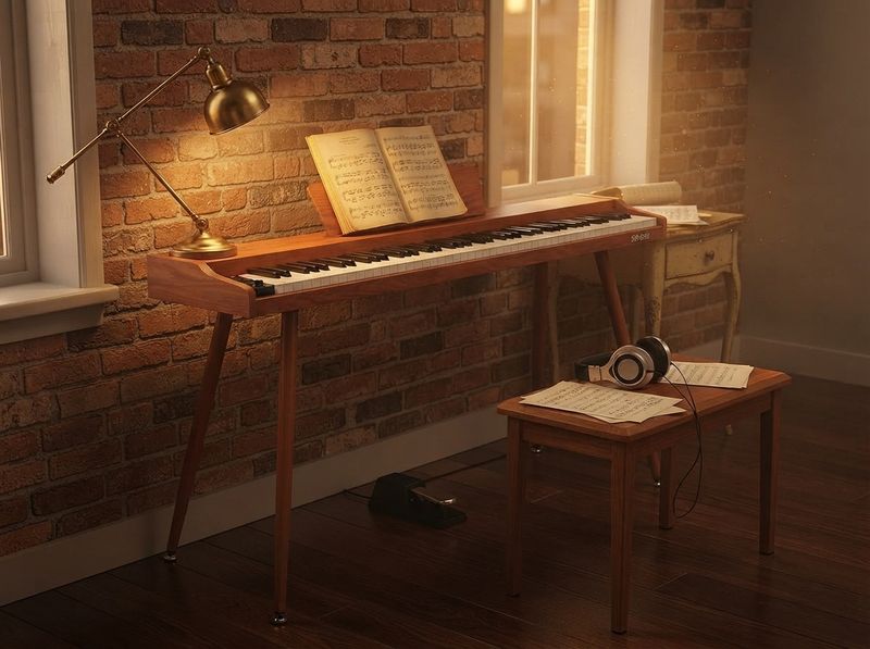 SP88G semi-weighted keybed in a living room