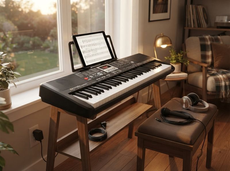61-Key Keyboard NM-8601 with note stickers